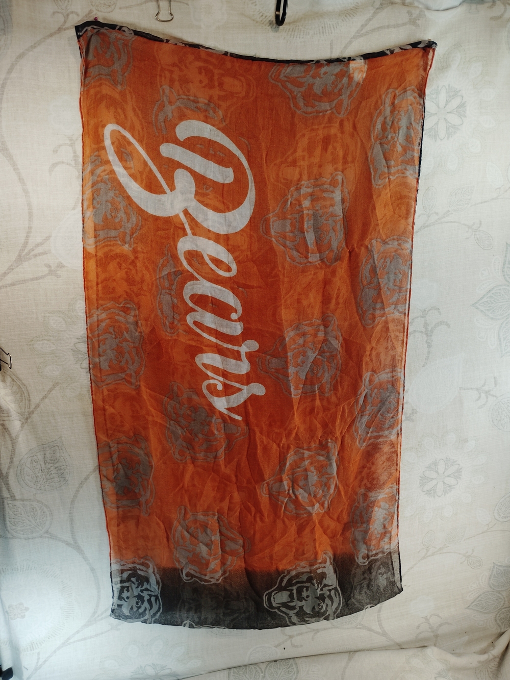 Bears Orange And Navy Scarf